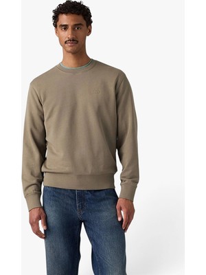 Levi's Erkek Bisiklet Yaka Kahverengi Sweatshirt 00AUV-0005