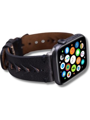 Apple Watch Uyumlu Deri Kordon 42-44-45MM Tn1 Boras