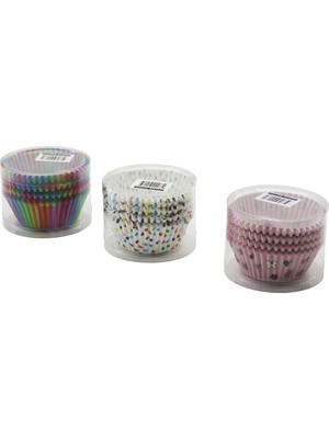 1200 Adet Yuvarlak - Ince Muffin Kağıt Kek Kapsülü Ağız Çap: 6.5cm - Derinlik: 2.5cm BX40