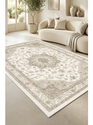 Decomia Home Dijital Kaymaz Yıkanabilir Vintage Salon Halısı Mutfak Halısı Koridor Halısı