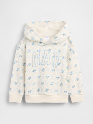 Gap Kız Bebek Kırık Beyaz Relaxed Brannan Bear Logo Sweatshirt