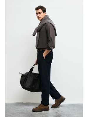 Lufian Erkek Crom Basic Regular Fit Gömlek Yeşil