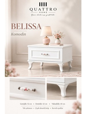 Quattro Home Belissa Tek Çekmeceli Komodin