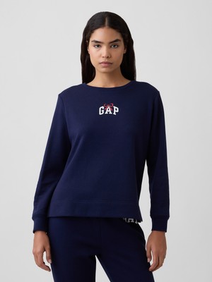 Gap Kadın Lacivert Relaxed Gap Logo Sweatshirt