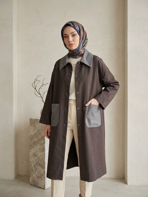 Miostil Cep  Detay Asos Ceket-Kahve