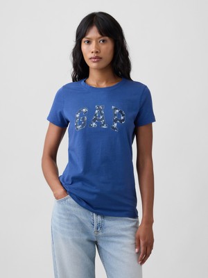 Gap Kadın Mavi Gap Logo T-Shirt