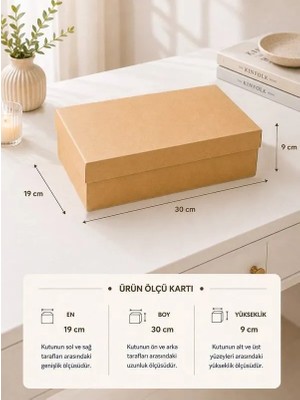 Kraft Kutu Karton Hediye Kutusu 19X30X9 Cm