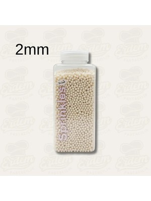 Dr. Gusto Sedef Inci Pasta Süsü - Parlak Yenilebilir Draje (Farklı Boy Seçenekleri) 2mm