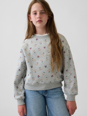 Gap Kız Çocuk Gri Vintagesoft I Heart Ny Sweatshirt