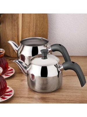 btpeak Çetcook Elit Siyah Bakalit Kulp Orta Boy Çaydanlık
