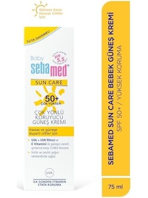 Skygo Revify Baby Spf 50+ Uva - Uvb Filtresi ve E Vitamini Etkili Çok Yönlü Koruyucu Çocuk Güneş Kremi 75 ml