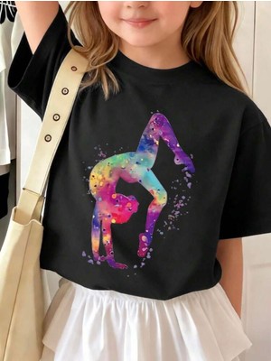 Genosha Dans Dtf Baskılı Çocuk Tshirt Tişört 100% Pamuk
