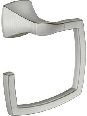Voss Collection Fırçalanmış Nikel Banyo El Havlusu Yüzüğü, Duvara Monte Açık Havlu Halkası, YB5186BN 29,5 x 7,2 x 17,3 cm