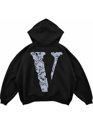 Genosha The Woo Baskılı Oversize Hoodie Kapüşonlu Sweatshirt
