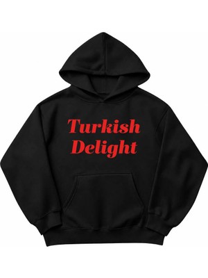 Genosha Turkish Delight Baskılı Oversize Hoodie Kapüşonlu Sweatshirt