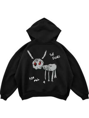 Genosha The Boss Baskılı Oversize Hoodie Kapüşonlu Sweatshirt