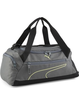 Happy Trend Üniseks Yetişkin Fundamentals Sports Bag Xs Spor Çantası, Mineral Gray-Lime Sheen, Osfa