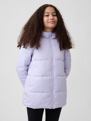 Gap Kız Çocuk Lila Şişme Puffer Mont