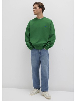 Mavi Yeşil Erkek Sweatshirt M0S10415-85916