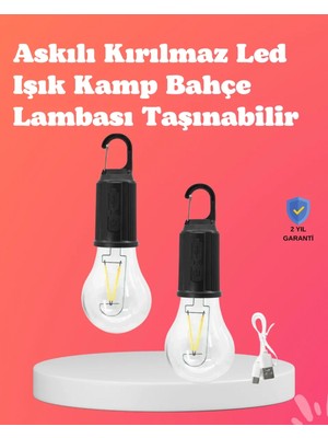 Pileli Store C Tipi Şarjlı Asılabilir Kamp Feneri