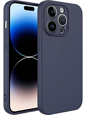 Defne Store Kapak; Apple iPhone 14 Pro ile Uyumlu Kılıf Lacivert Lansman Orijinal Esnek Dayanıklı Darbe Karşıtı Yeni Nesil Tasarım (Apple iPhone 14 Pro, Lacivert)
