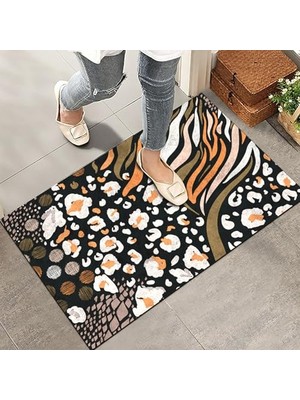 Defne Store Egzotik Modern Kapı Önü Paspası, Ev, Ofis ve Dış Mekân Kullanımı Için 45X65
