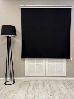Defne Store %100 Işık Geçirmez Blackout Stor Perde, Siyah, 240 x 260