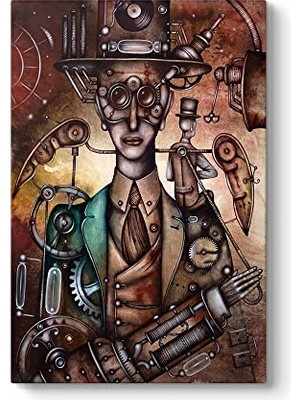 Defne Store Mekanik Adam Tablosu 30 x 45