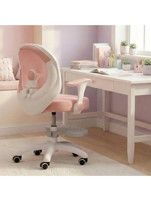 Defne Store Pembe Çocuk Çalışma Sandalyesi, Ayak Pedallı