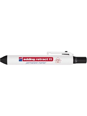 Defne Store Retract 11 Kalıcı Markör, Siyah, 1 Kalem, Yuvarlak Uç 1.5-3 mm
