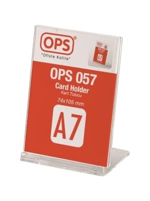 Defne Store Kartlık, Ops A7 Dikey Eğimli Afiş Taşıyıcı Broşürlük