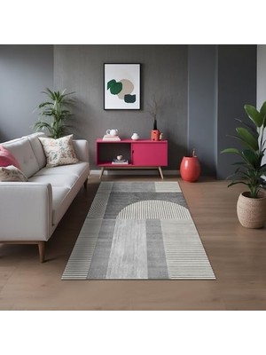 Defne Store Modern Şönil Kaymaz Doğal Pamuk Tabanlı Yıkanabilir Antibakteriyel Çevre Dostu Salon Halısı 120X180
