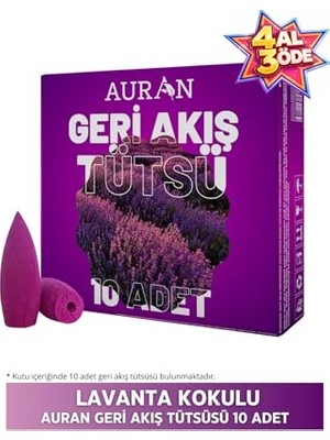 Defne Store Lavanta Kokulu Geri Akış Konik Tütsü, 10 Adet