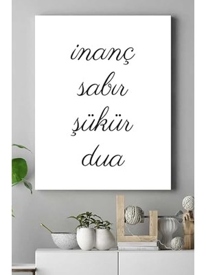 Defne Store PSTER15728 Inanç Dini Kanvas Tablo 21 x 30