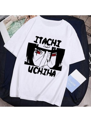 BarsDepo Itachı Baskılı Tişört, Oversize Unisex Tişört Çocuk / Yetişkin (Süpriz Hediyeli)
