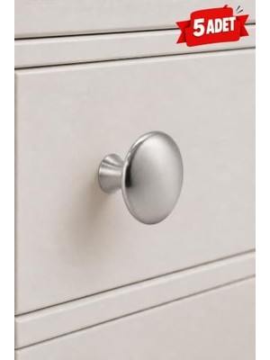 Defne Store Inox Çekmece Düğmesi | Paslanmaz Modern Dolap Kulpu | Mutfak Banyo Mobilya Kulbu