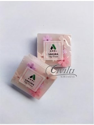 Defne Store Sakura Silgi; 2'li Set, Pembe