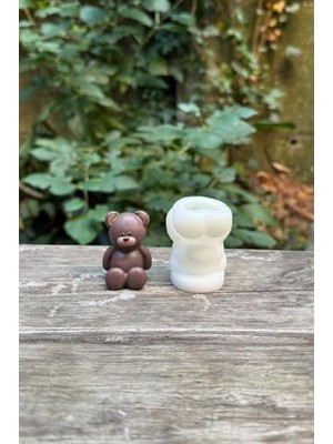 Defne Store Mini Ayıcık Silikon Mum Kalıbı