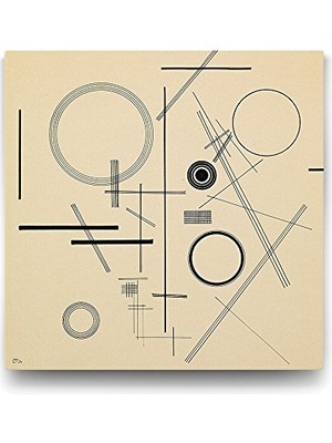 Defne Store 70X70 cm Wassily Kandinsky Ohne Titel Duvar Tablosu