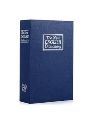 Defne Store 3D Kitap Şeklinde Gizli Kasa Kumbara, Mavi
