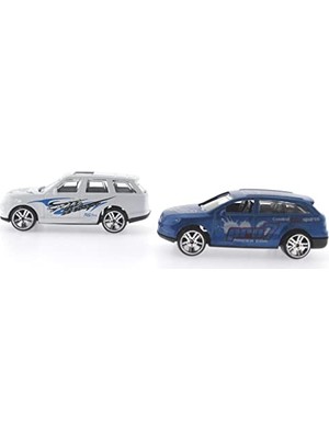 Defne Store Beyaz Suv Içeren 2'li Metal Yarış Arabası Seti