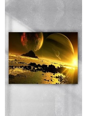 Defne Store (PSTER9204) Uzay Sanatsal Poster 2 (60X90 Cm)