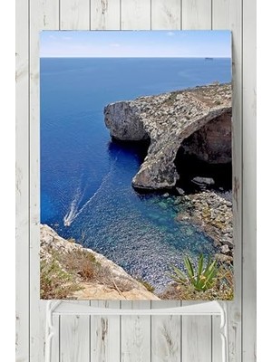 Defne Store PSTER2351 Akdeniz Manzara Poster (50X70 Cm)