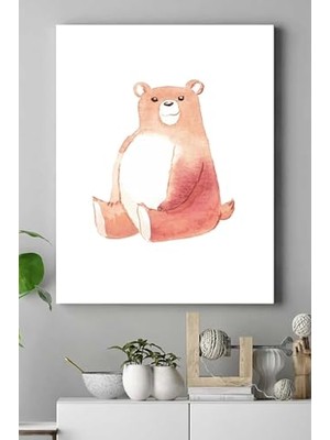 Defne Store (PSTER15112) Ayıcık Tasarım Çocuk Odası Kanvas Tablo 21 x 30