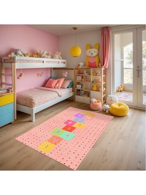Defne Store Şönil Kaymaz Pamuk Tabanlı Yıkanabilir Antibakteriyel Çocuk Halısı 160X230