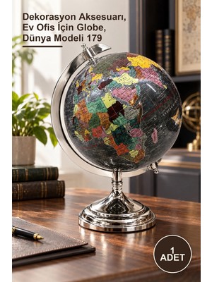 Yenilig 1 Adet Dekoratif Dünya Küre – Dekorasyon Aksesuarı, Ev Ofis Için Globe, Dünya Modeli 179