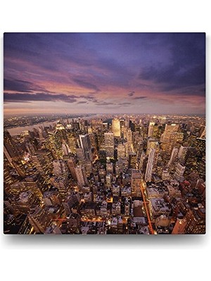 Defne Store 100X100 cm New York Skyline Duvar Tablosu
