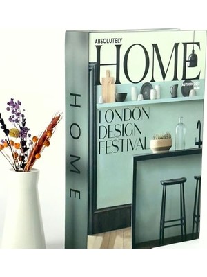 Defne Store Kitap Görünümlü Dekoratif Saklama Kutusu, Iskandinav Tarzı Modern Ev Dekorasyonu Home