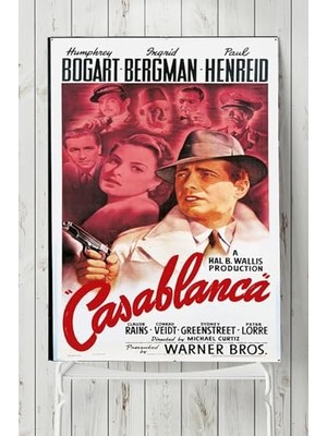 Defne Store PSTER3397 Casablanca-Kazablanka Film Afişi (60X90 Cm)
