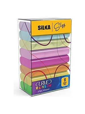 Defne Store Curved Rainbow Silgi, 8'li, Sg.51